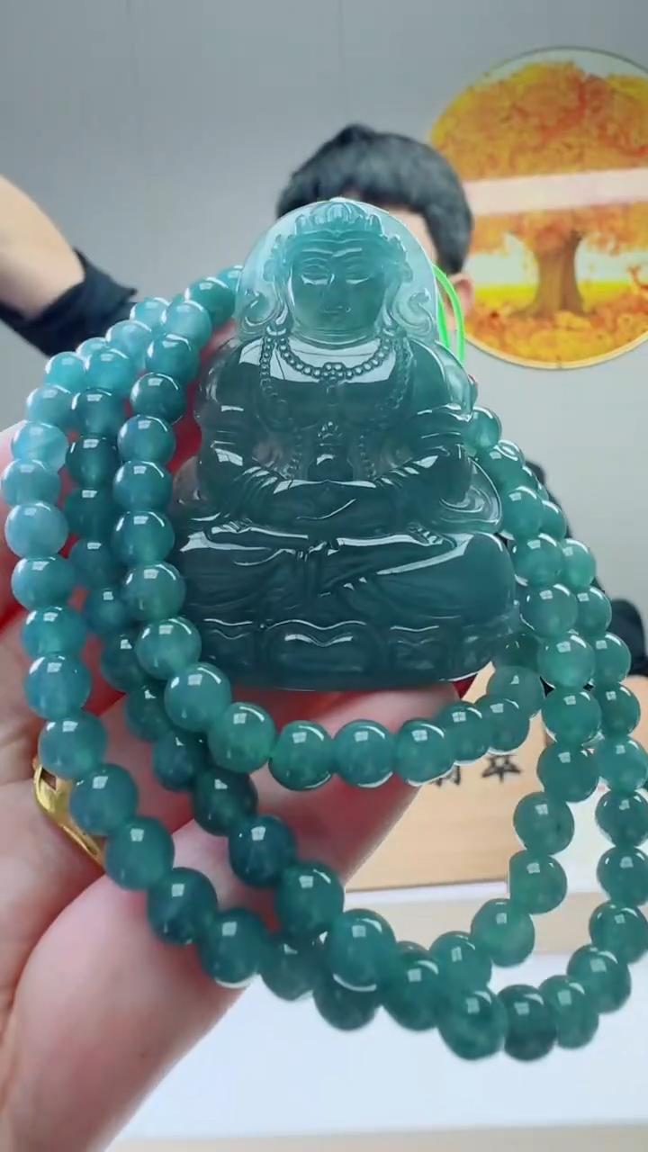 颈饰未镶嵌翡翠天然A货翡翠  多样性随机发其一       
