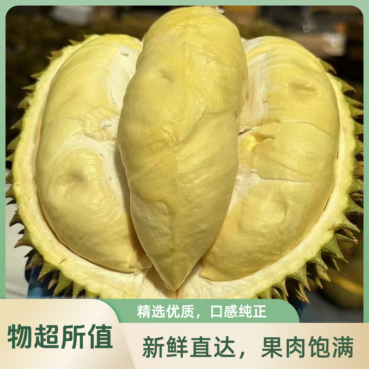 3.新鲜金枕榴莲核小/整果/一果一重金枕泰国