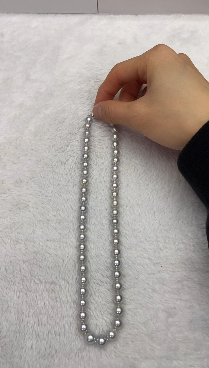 【闪购商品】海水珍珠颈饰未镶嵌AK真多麻7.5-8mm（多样性发一）