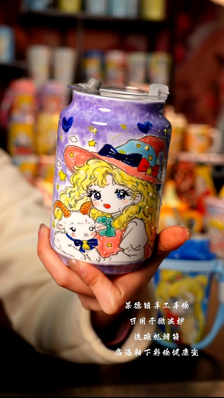 景德镇陶瓷手绘杯杯