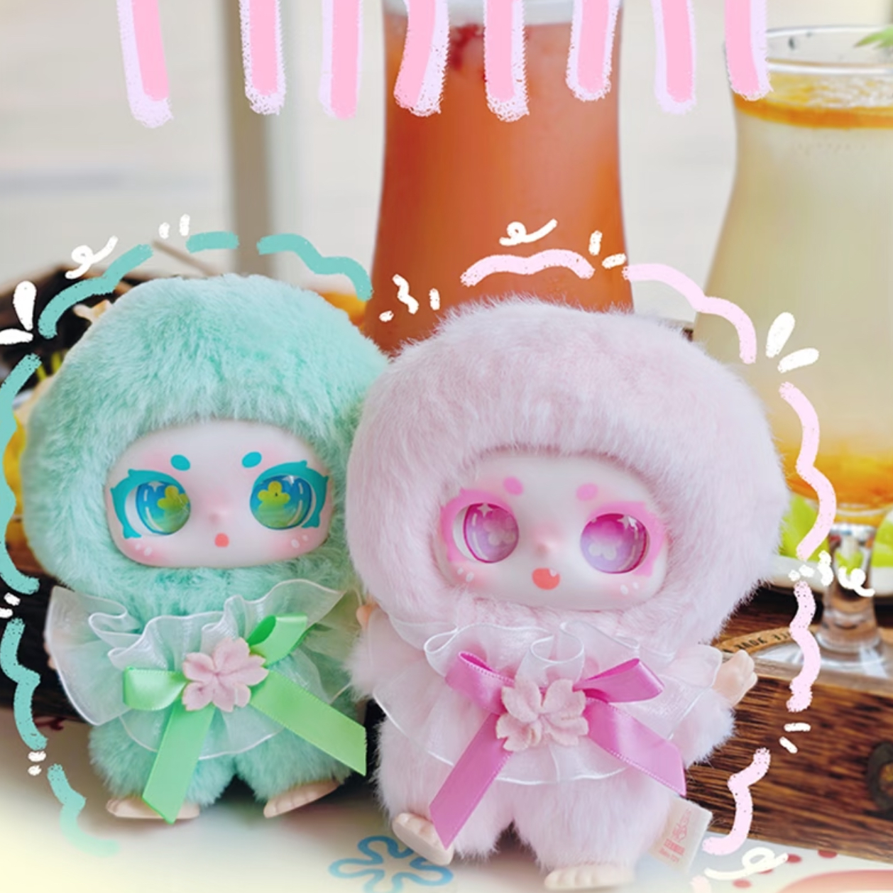 大漂亮潮玩 小甜妹的樱花恋曲毛绒盲盒