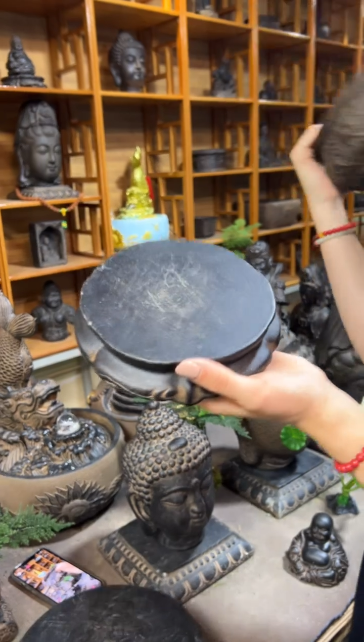 陶土【火山泥】金箍坛底座