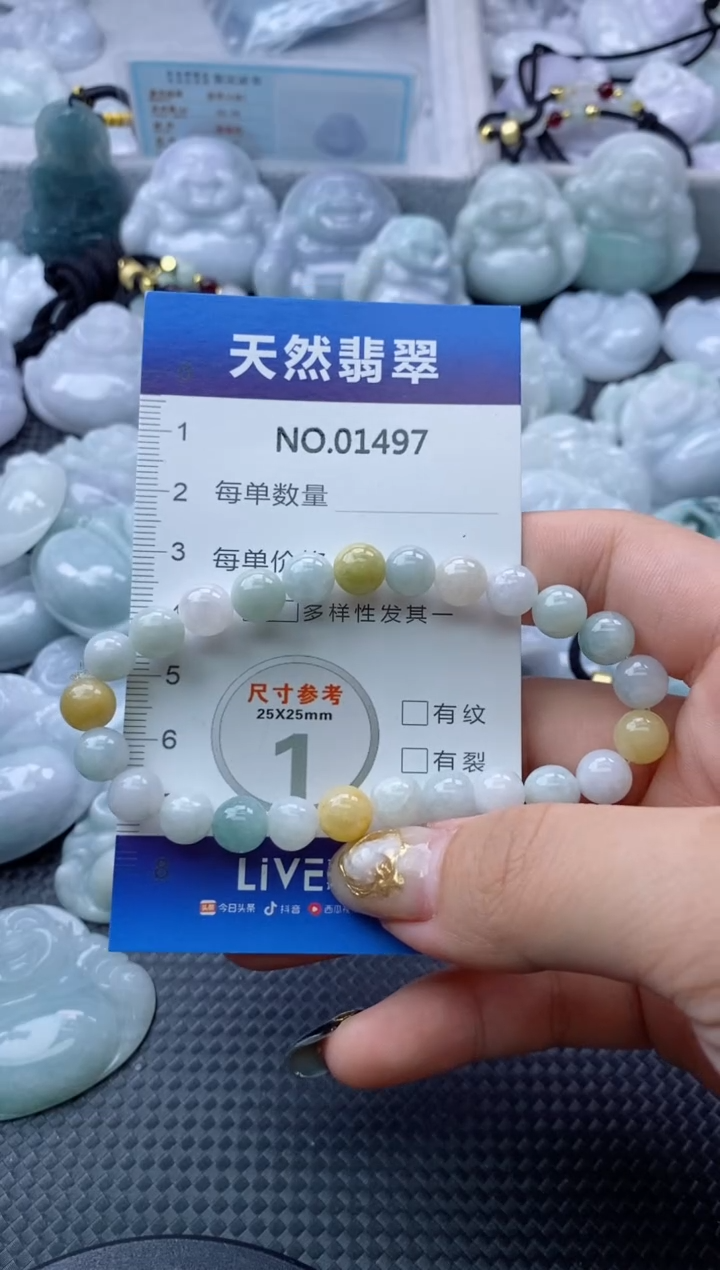 颈饰未镶嵌翡翠天然缅甸翡翠01497