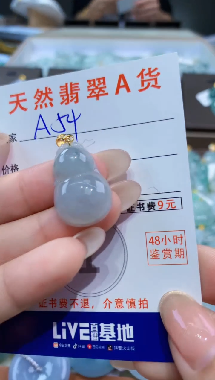 颈饰未镶嵌翡翠天然缅甸翡翠A货挂件 