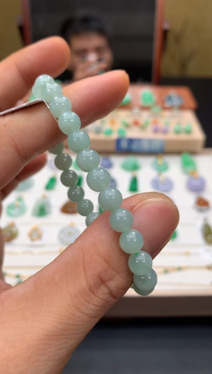 未镶嵌手链翡翠手串