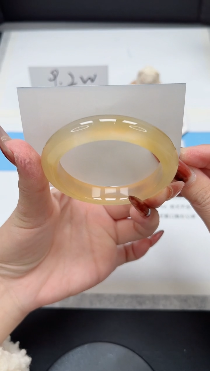 【闪购商品】玛瑙/玉髓手镯未镶嵌321/香槟55.3