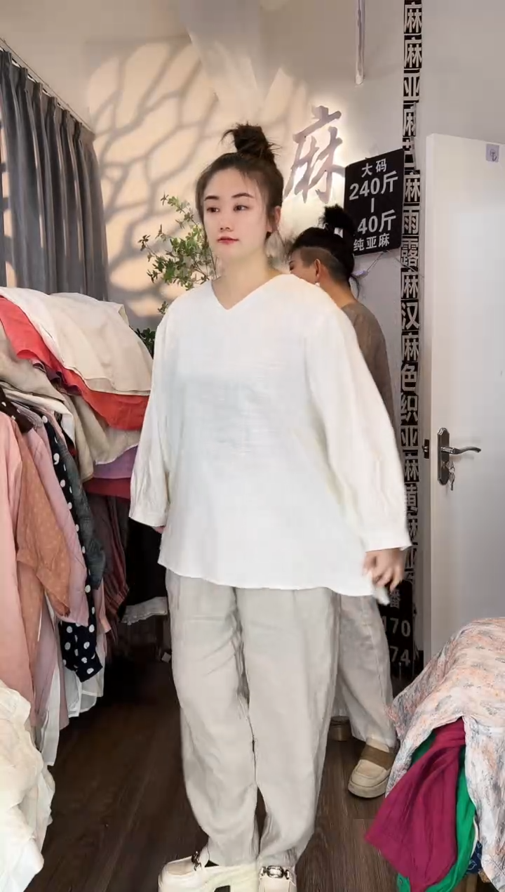 亚麻汉麻苎麻大码女装