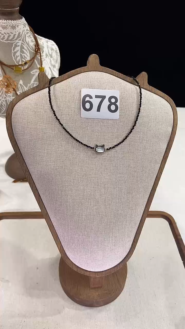 项链钛钢淡水珍珠678