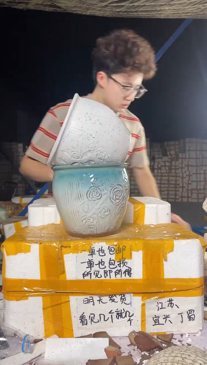 紫砂花盆紫砂花盆宜兴紫砂粗陶 28*18