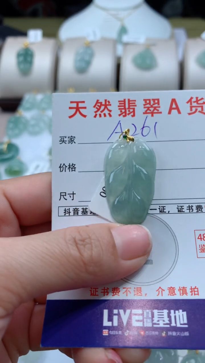 【闪购商品】翡翠颈饰未镶嵌天然A货翡翠挂件