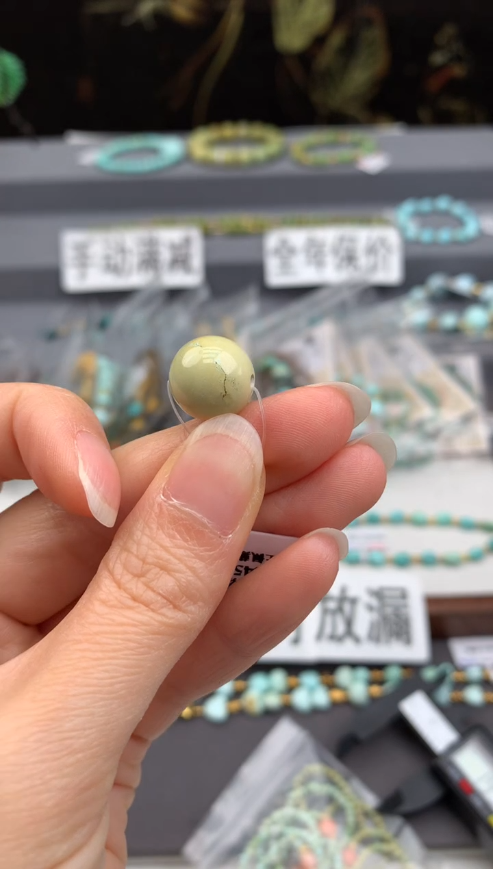 未镶嵌绿松石单珠茜.R01