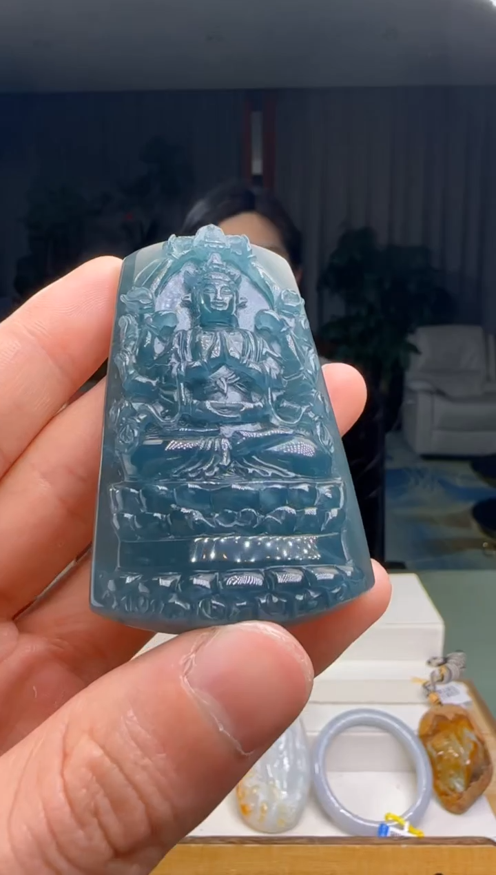 【闪购商品】翡翠吊坠(不含链)未镶嵌DY@@960Q3J15477