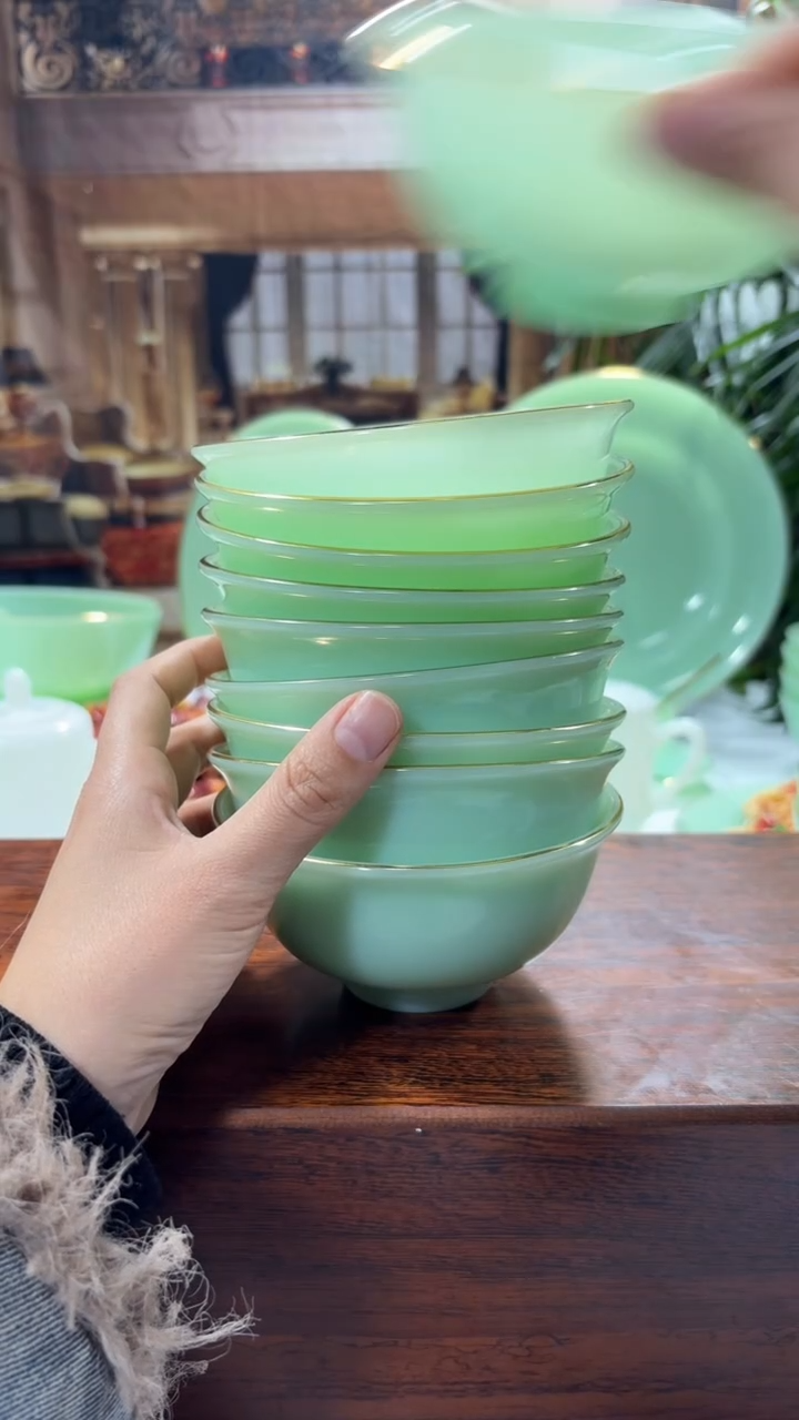 【闪购商品】... 4.5英寸玉瓷碗10个口径11.5厘米