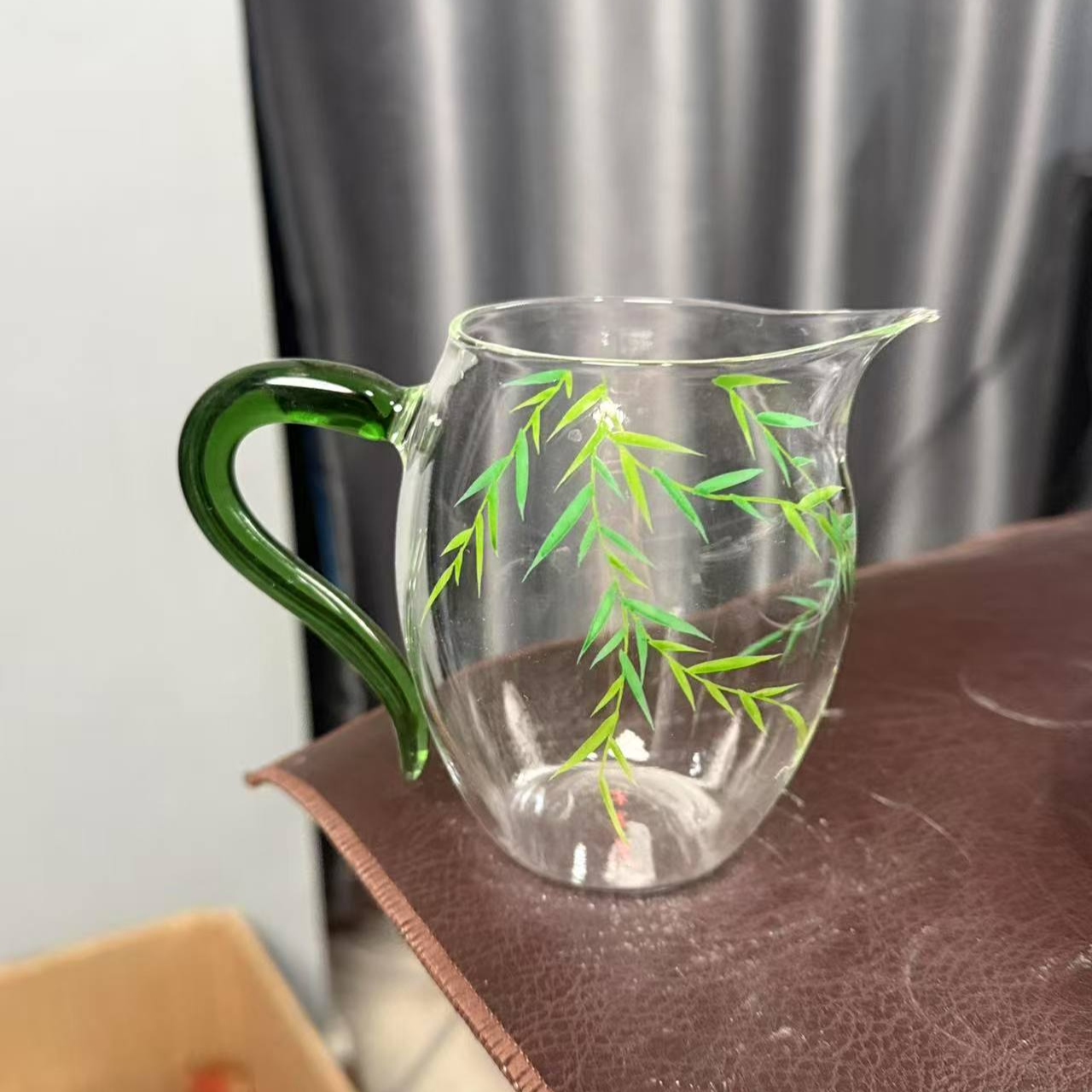 微瑕福利柳树玻璃公道杯