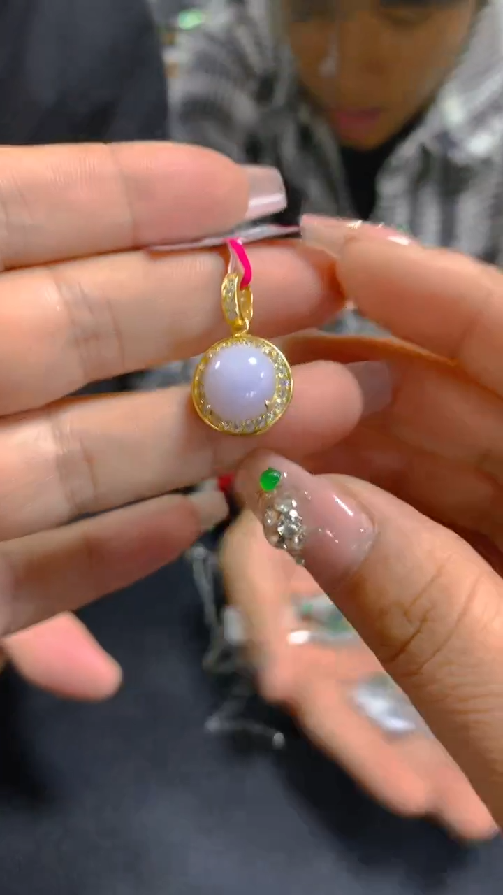 【闪购商品】翡翠吊坠(不含链)银S925镶嵌07330019450733001945