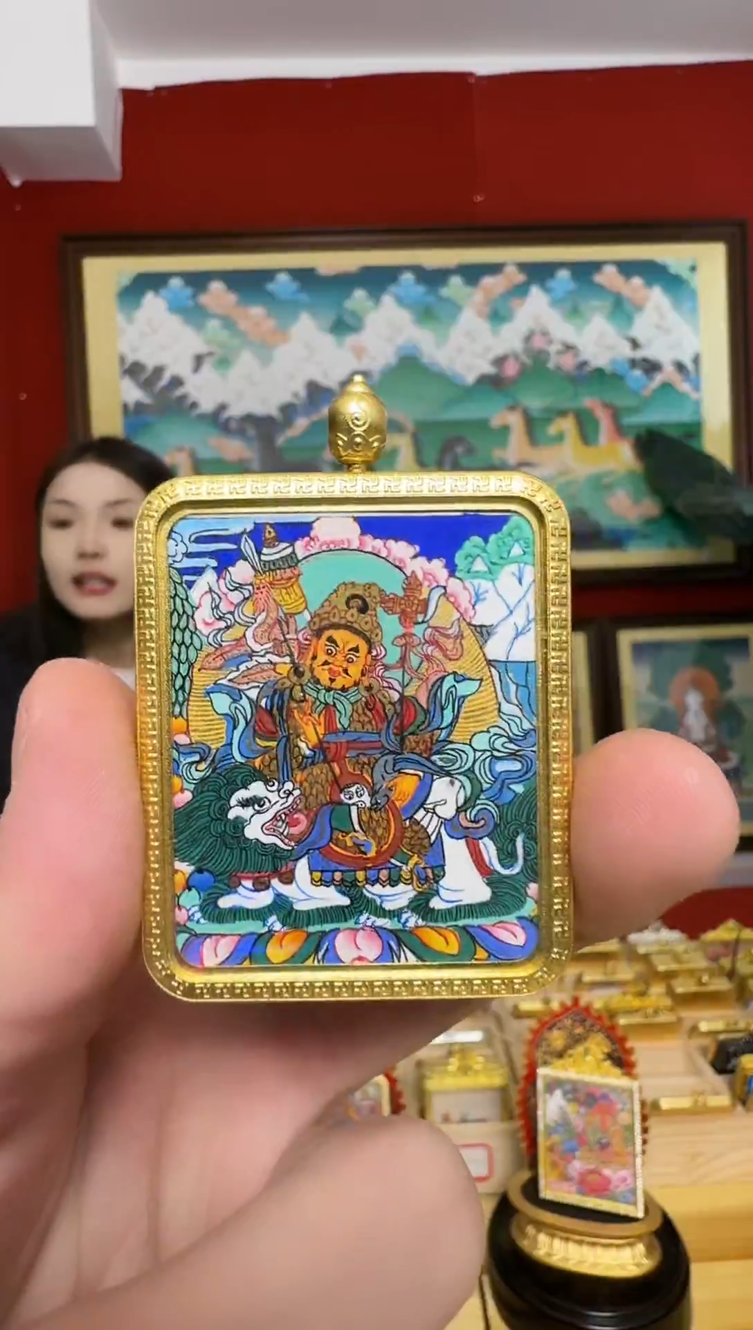 吊坠C宝-热贡纯手绘