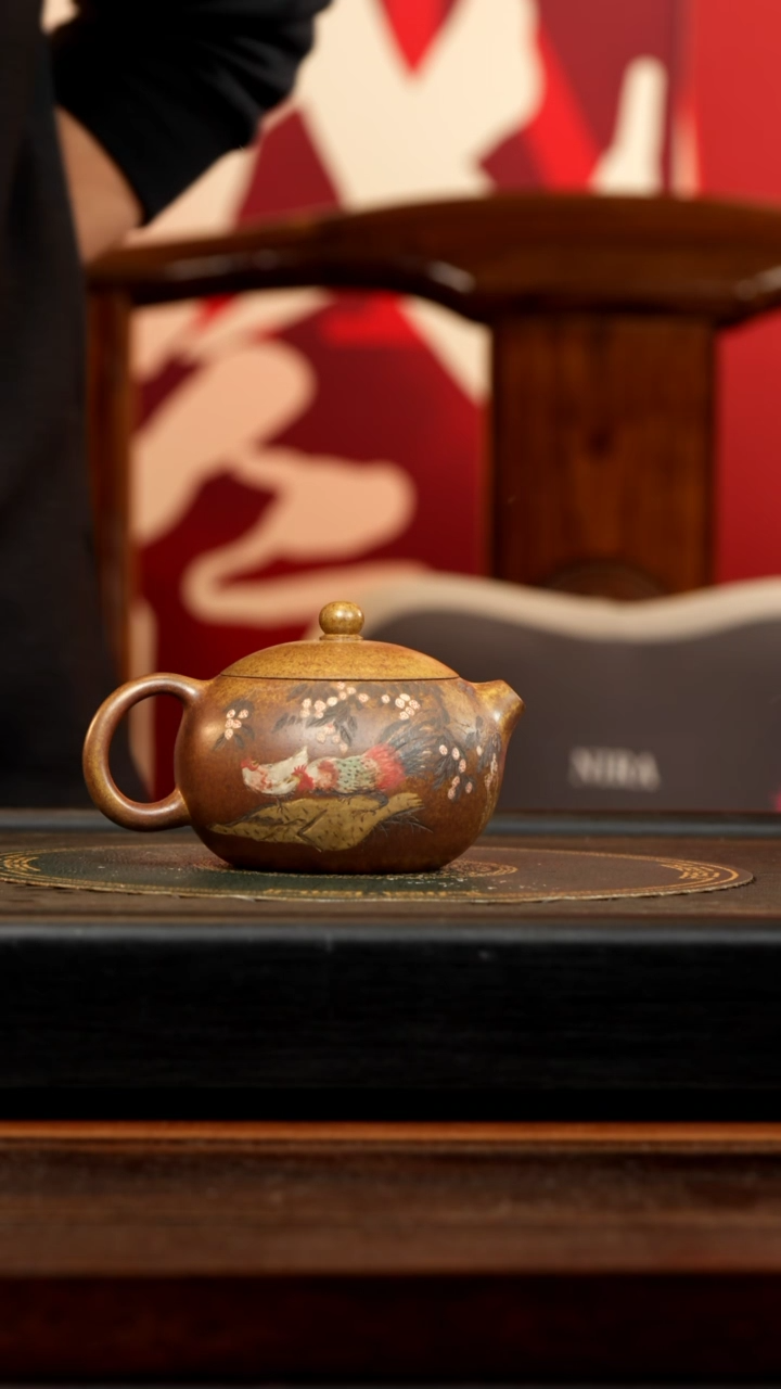 【闪购商品】紫砂茶壶WPR 柴烧 西施  320cc