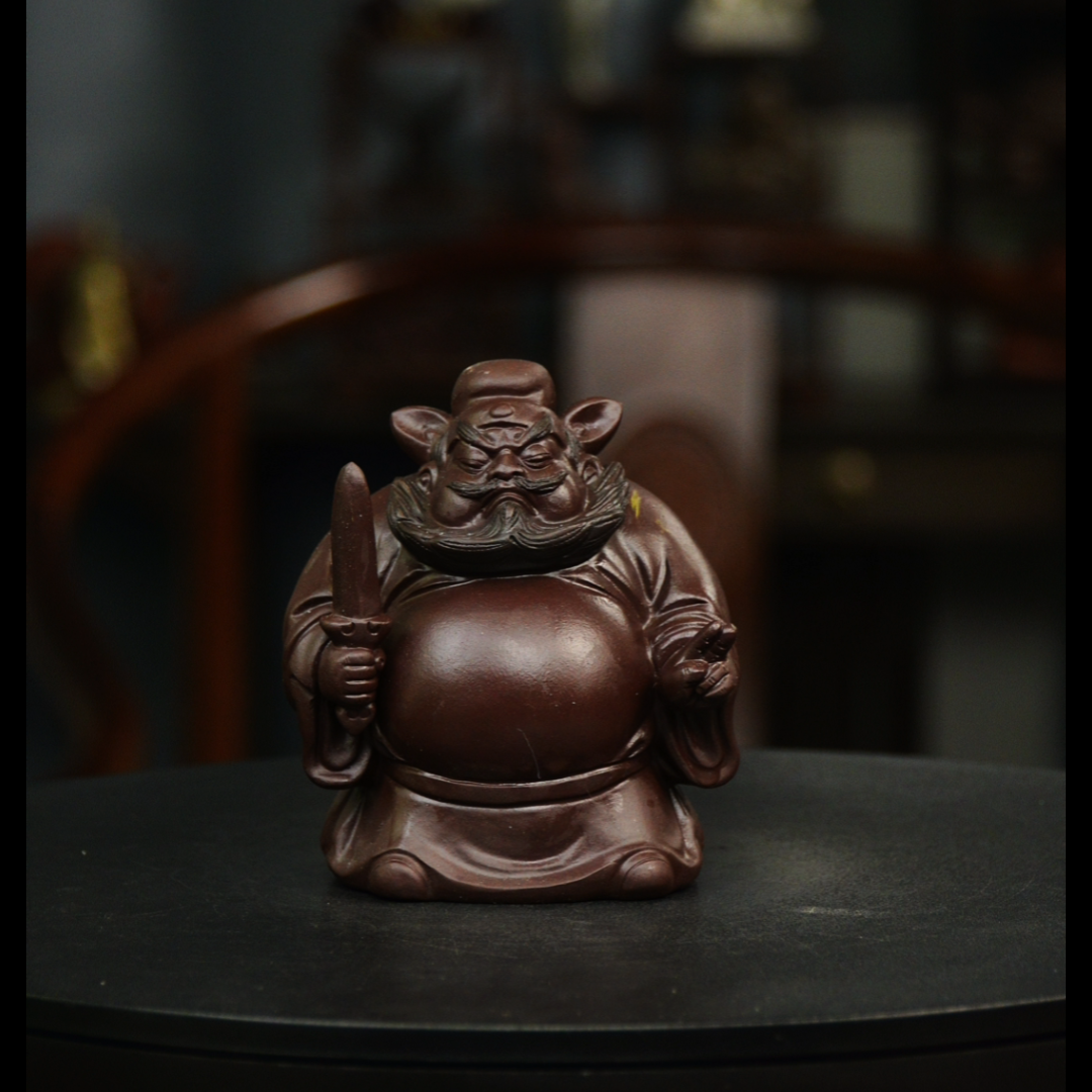 持剑钟馗 宜兴紫砂泥塑