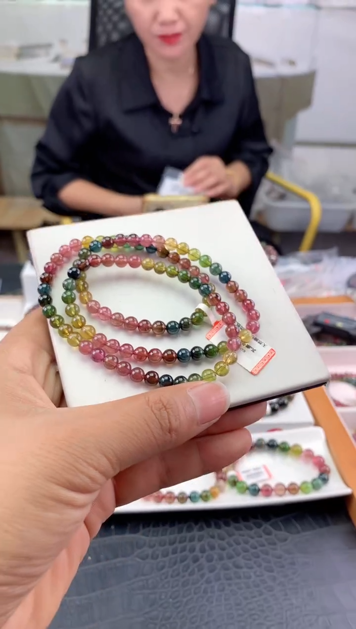 未镶嵌手串碧玺多样性发一条