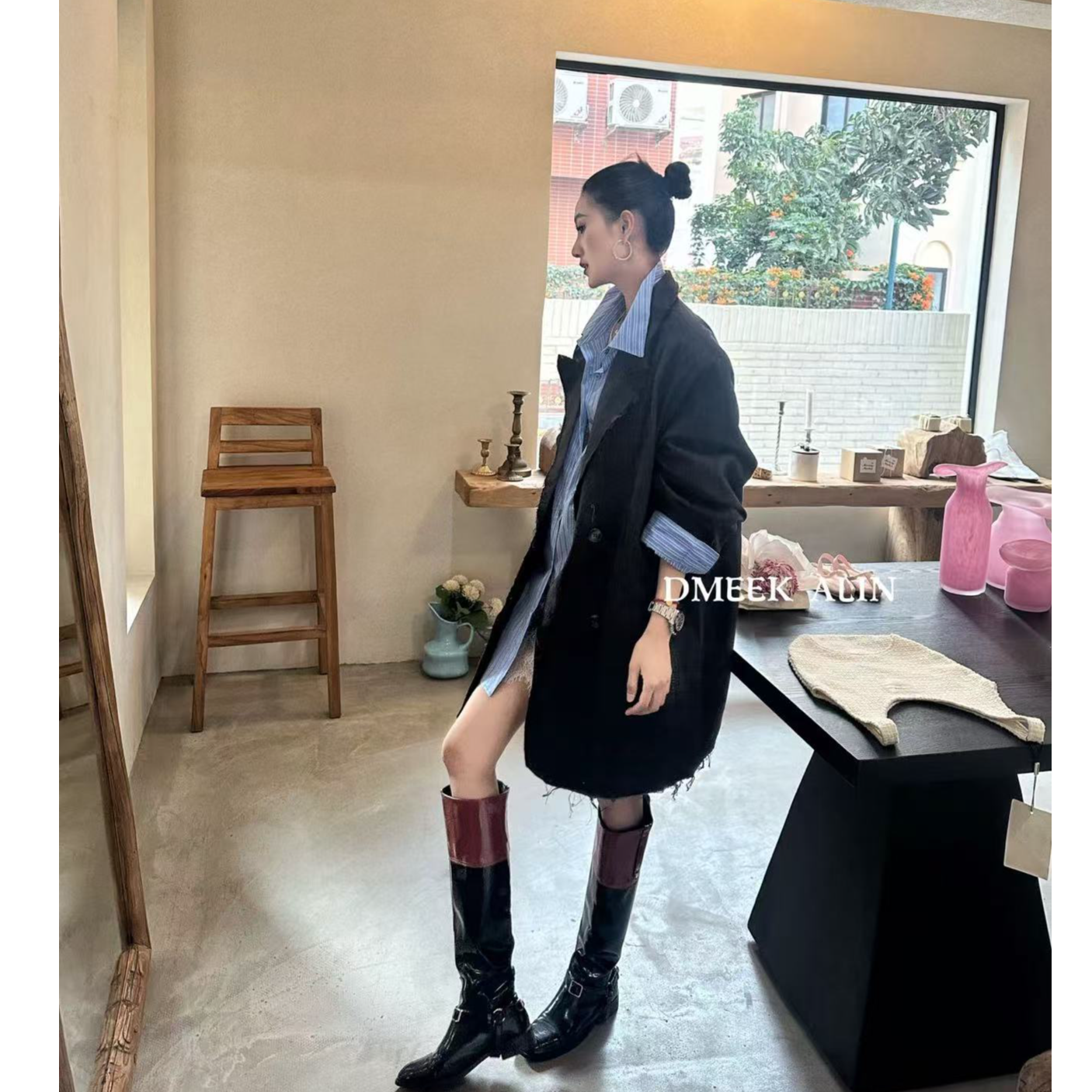 【XILIN ALIN 慵懒法则】小众设计感慵懒大版宽松西装外套