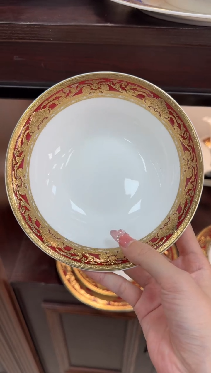 【闪购商品】瓷片6英寸水果碗 福利款 2个