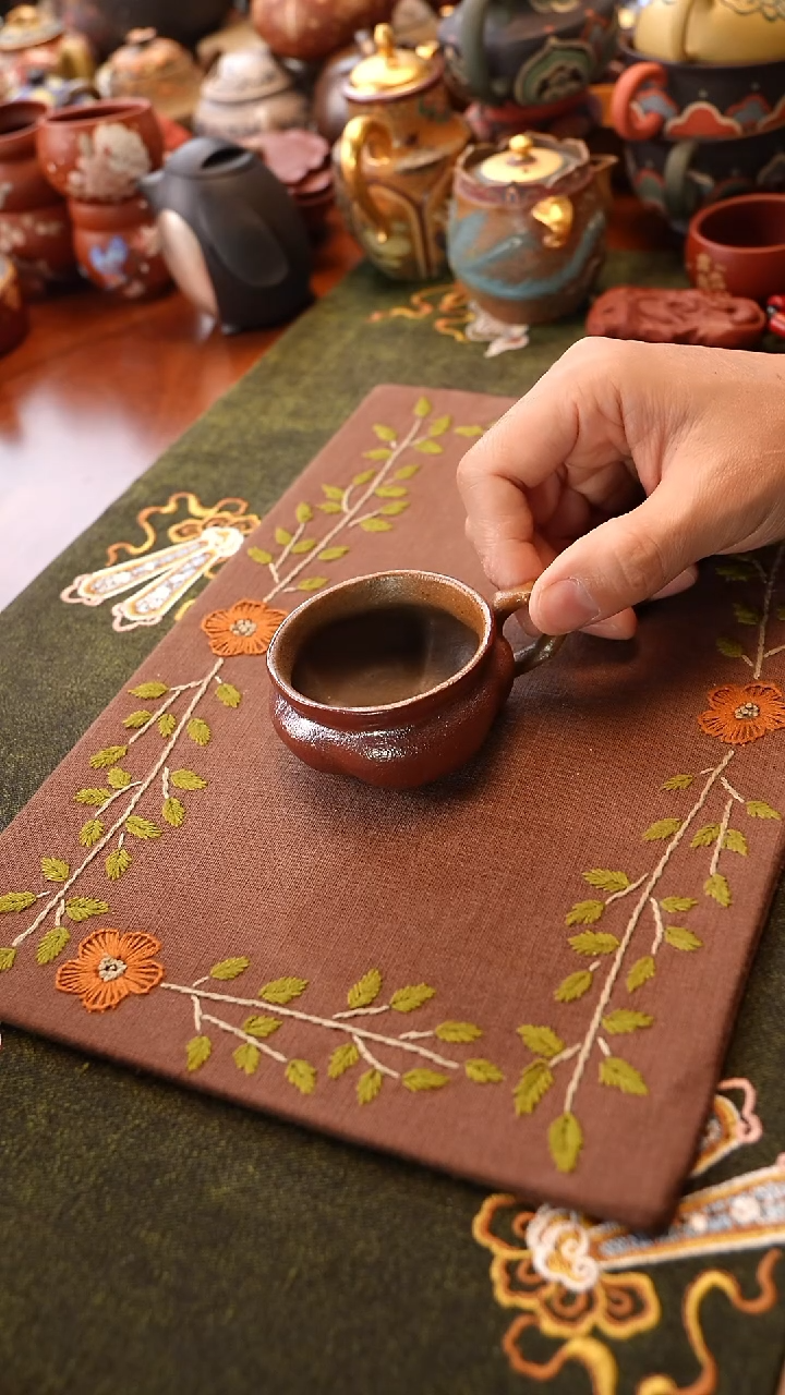 茶壶紫砂宜兴紫砂柴烧柿子杯