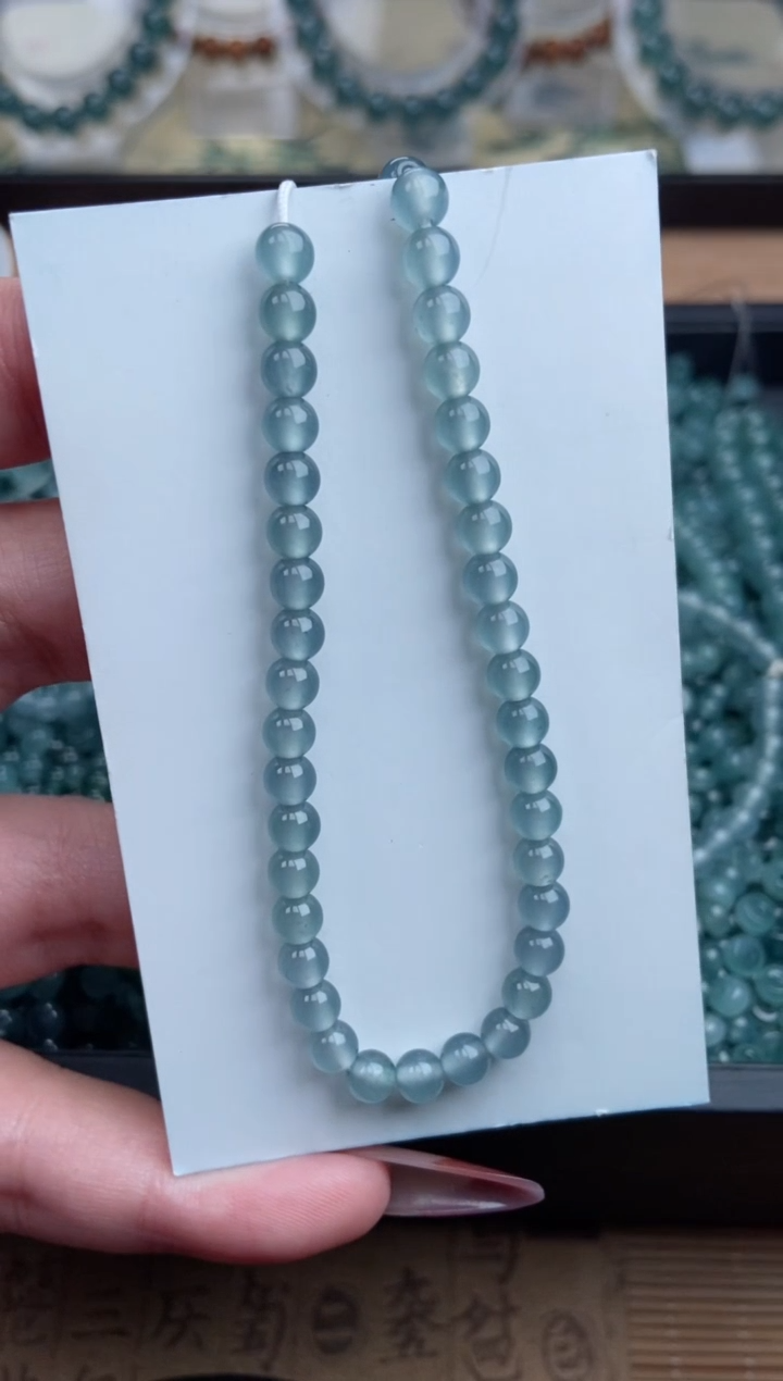 【闪购商品】翡翠手串未镶嵌多样性发货37颗卡5