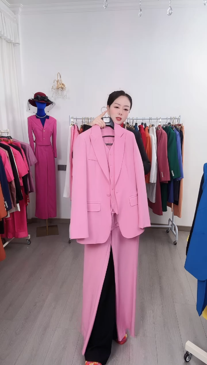 M码喇叭裤三件套