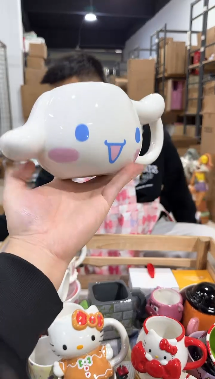 瓷片玉桂狗头杯  