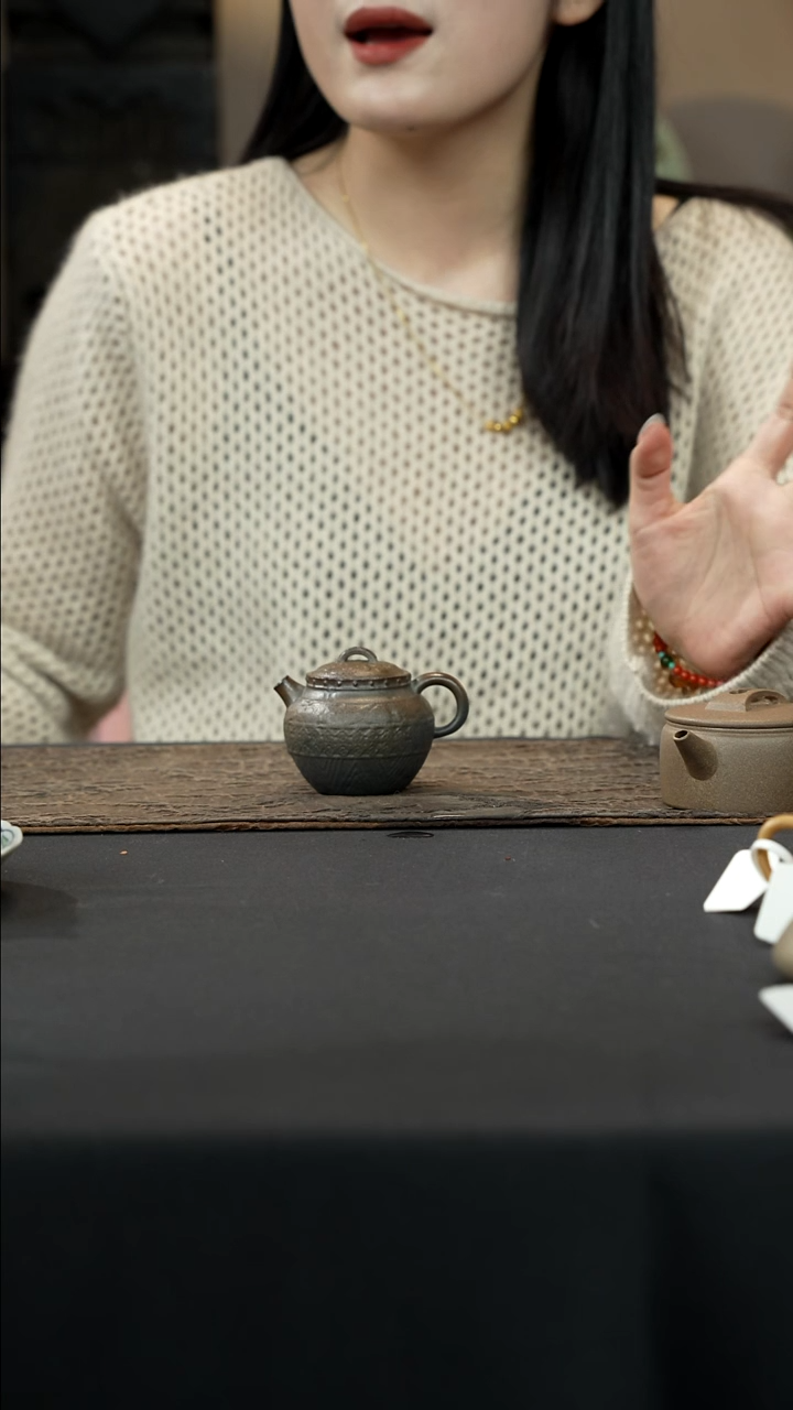 【闪购商品】紫砂茶壶青铜律柴烧瓦罐100cc