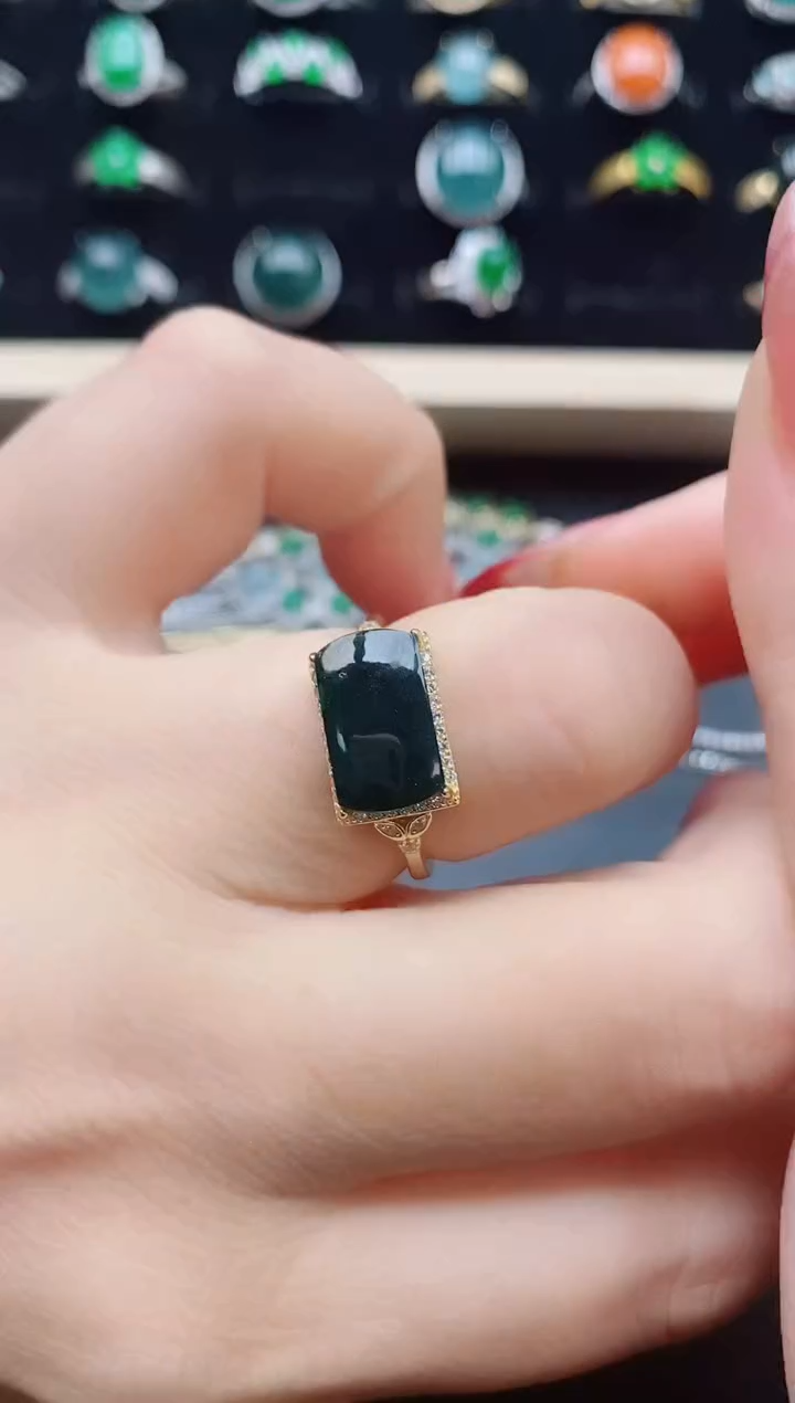 【闪购商品】翡翠戒指银S925镶嵌321321