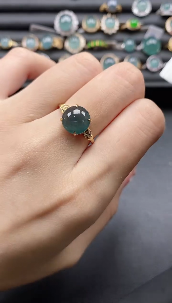 【闪购商品】翡翠戒指银S925镶嵌1111