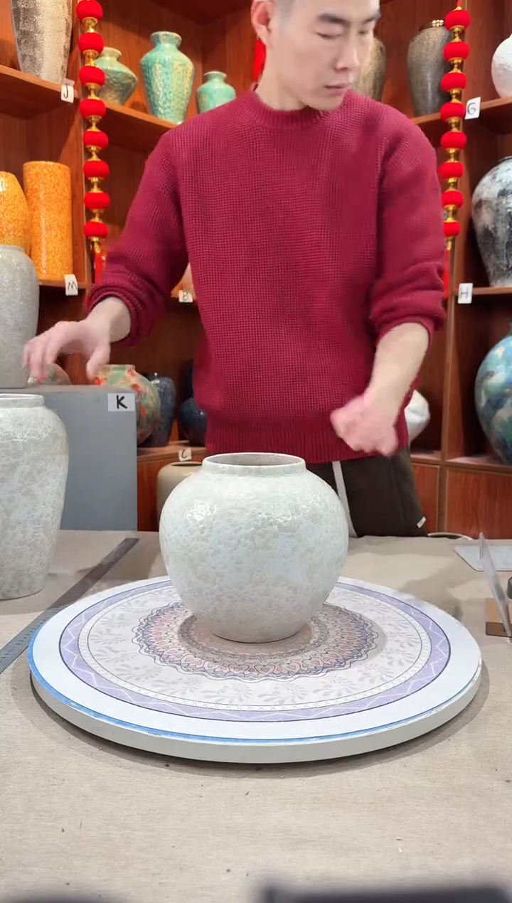 【闪购商品】瓶陶瓷花瓶 无花茶白小号