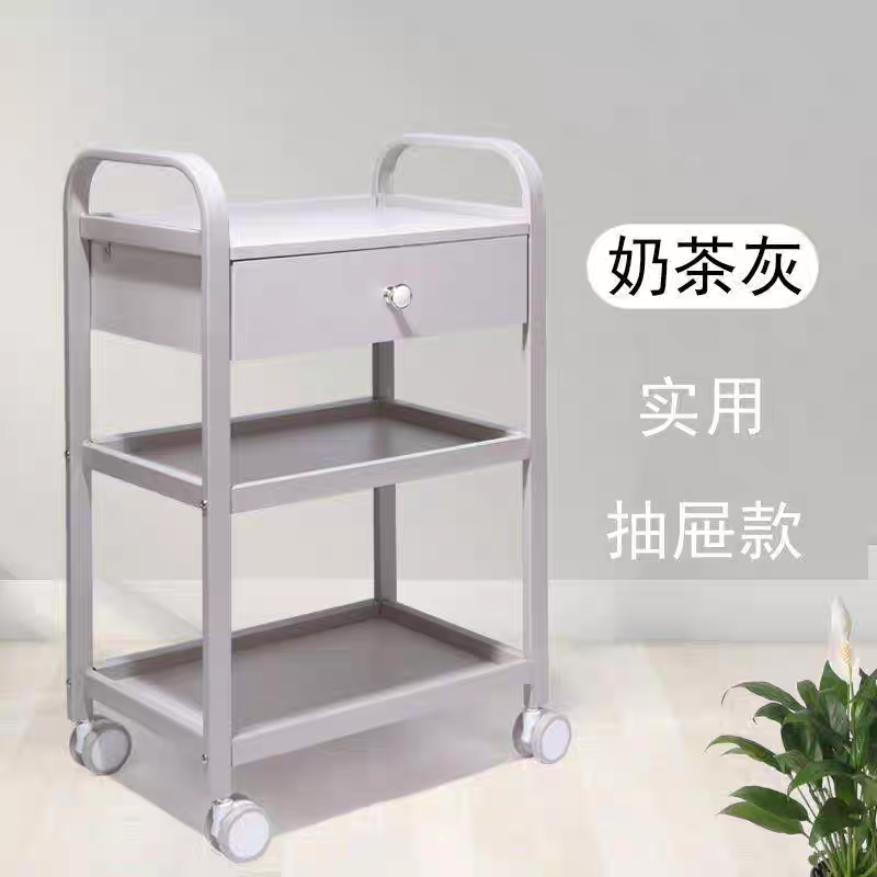 美容院专用小推车工具车多功能三层移动置物架