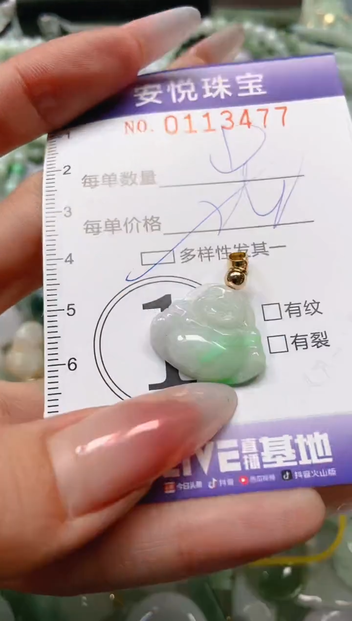 【闪购商品】翡翠颈饰未镶嵌闪购0113477多样性发其一
