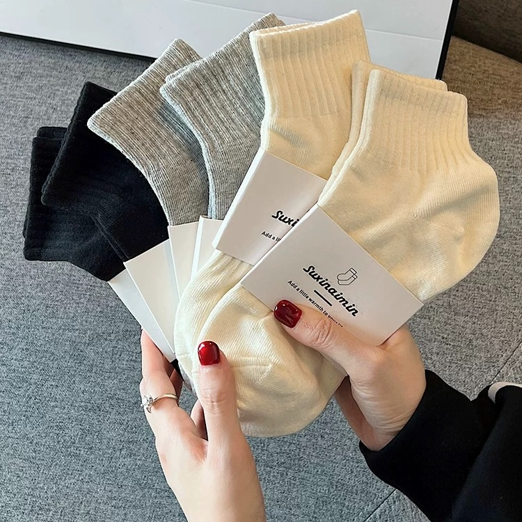亲肤云朵袜白色夏季