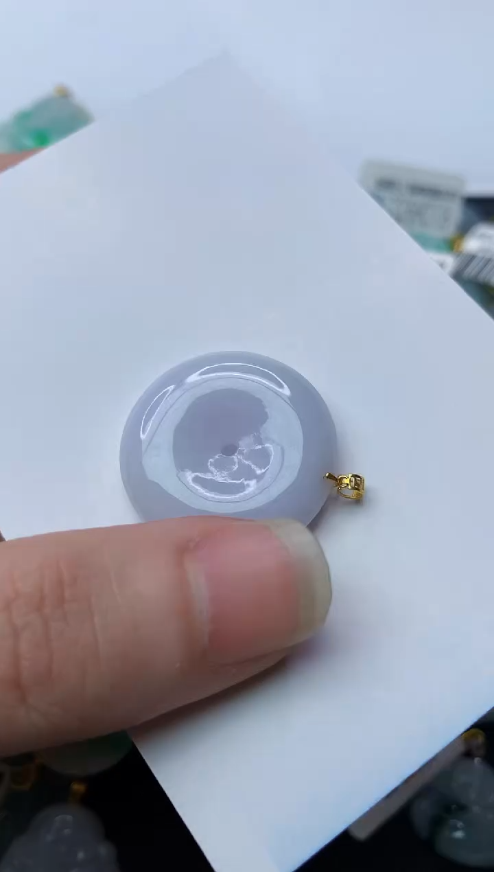 【闪购商品】翡翠颈饰18K金镶嵌47.......