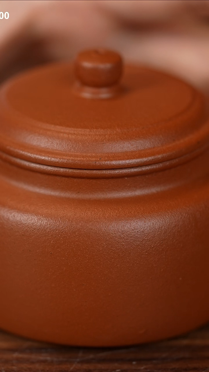 紫砂茶壶朱泥 德钟 