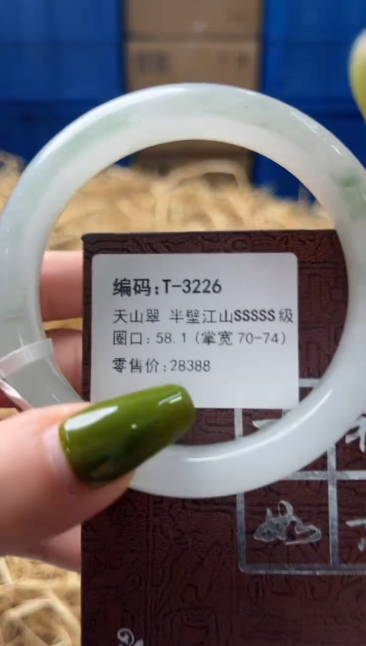 未镶嵌手镯石英质玉T3226