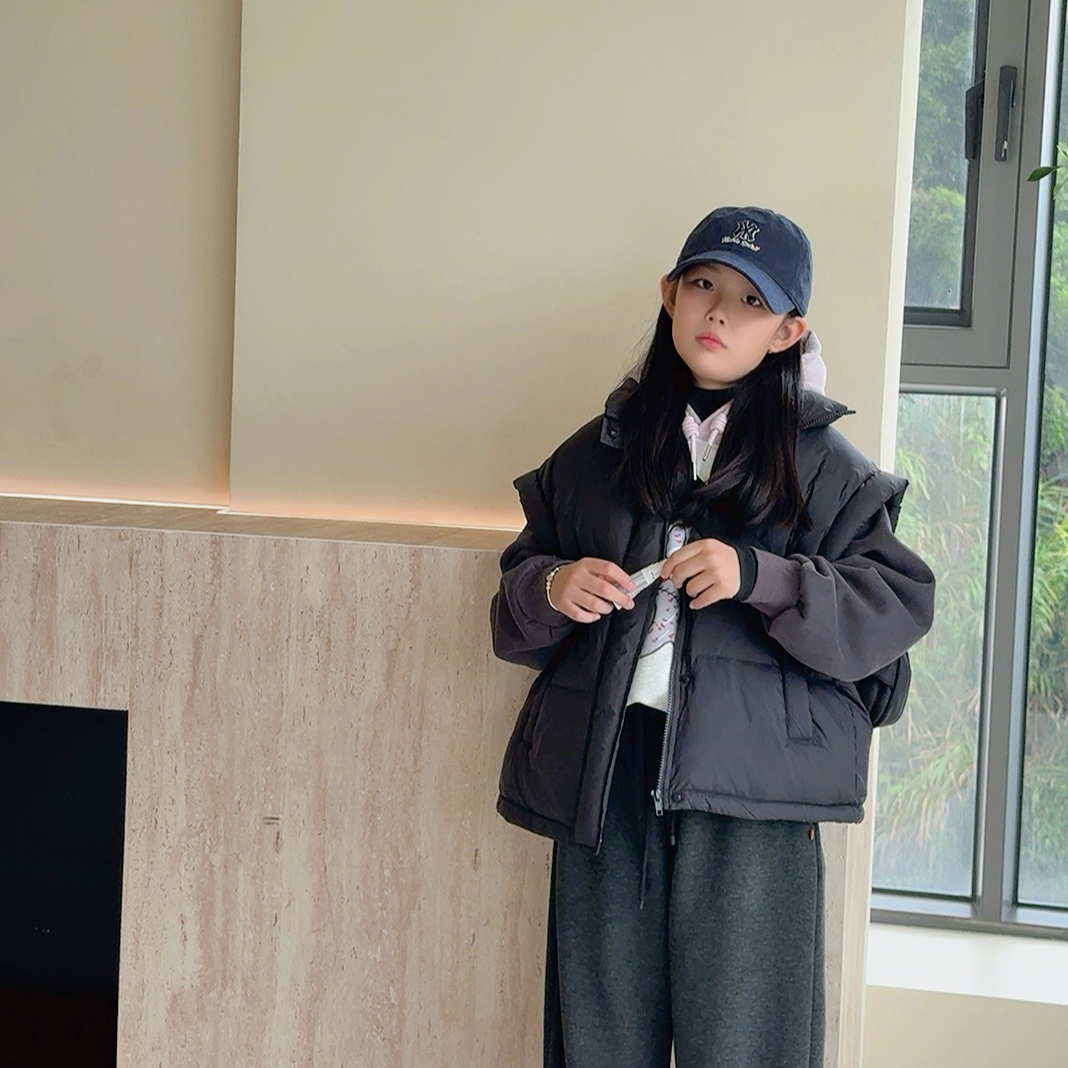 泡妈童装  【羽绒马甲】冬季儿童男童女童休闲羽绒008