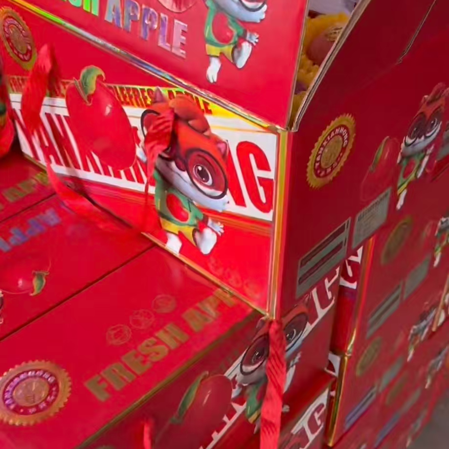 【水果礼盒】大红【松鼠苹果】双层山东省