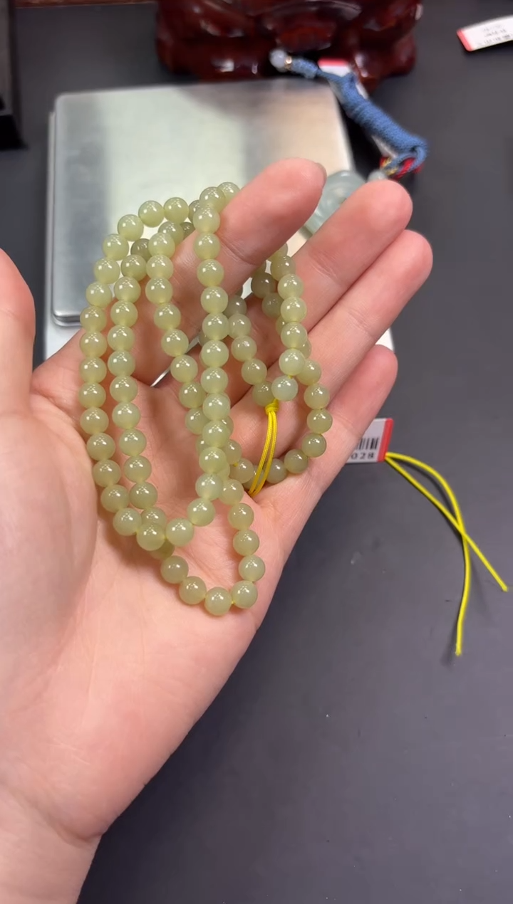 【闪购商品】和田玉项链未镶嵌若羌微色差卡6长串