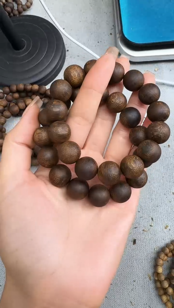 沉香手串1416张勺子圆珠单圈多样性发一