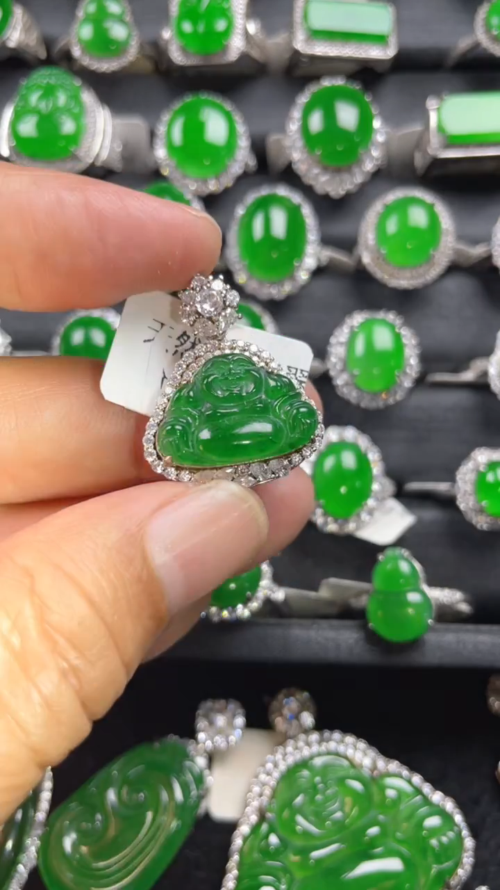 颈饰银S925镶嵌翡翠翡翠