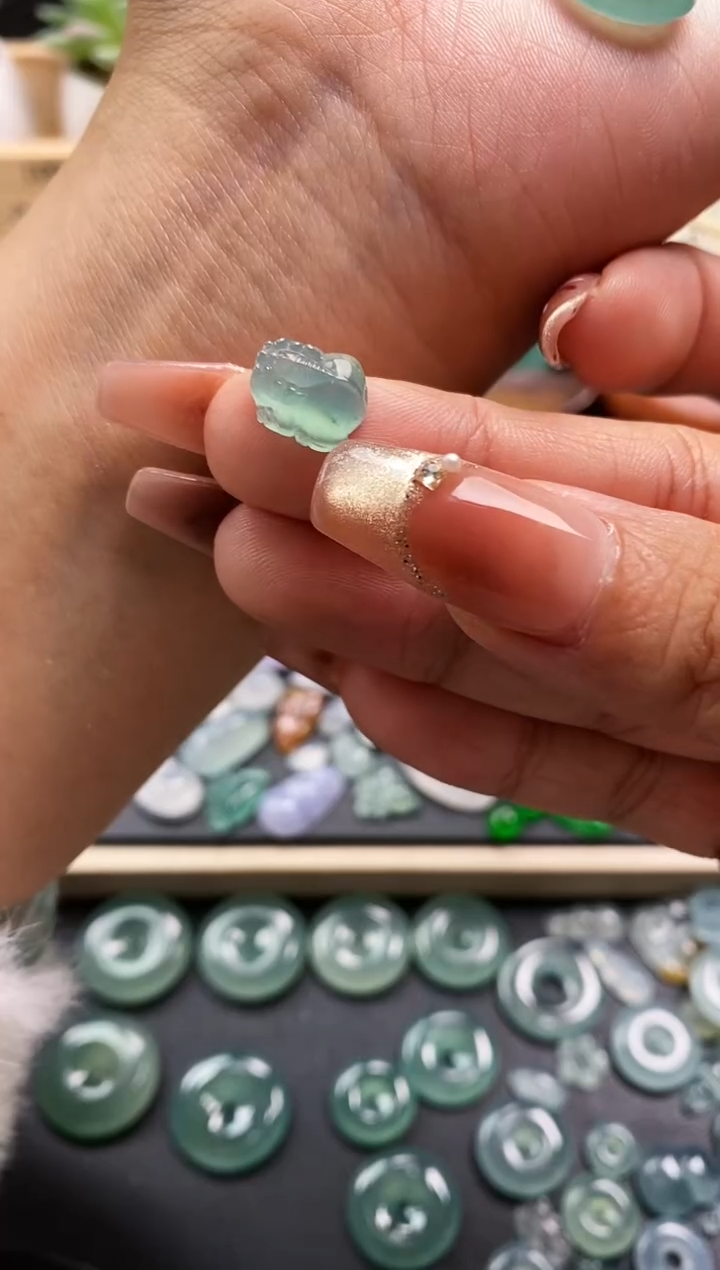 裸石翡翠茗*貔貅  买断不退不换 定向 茗心