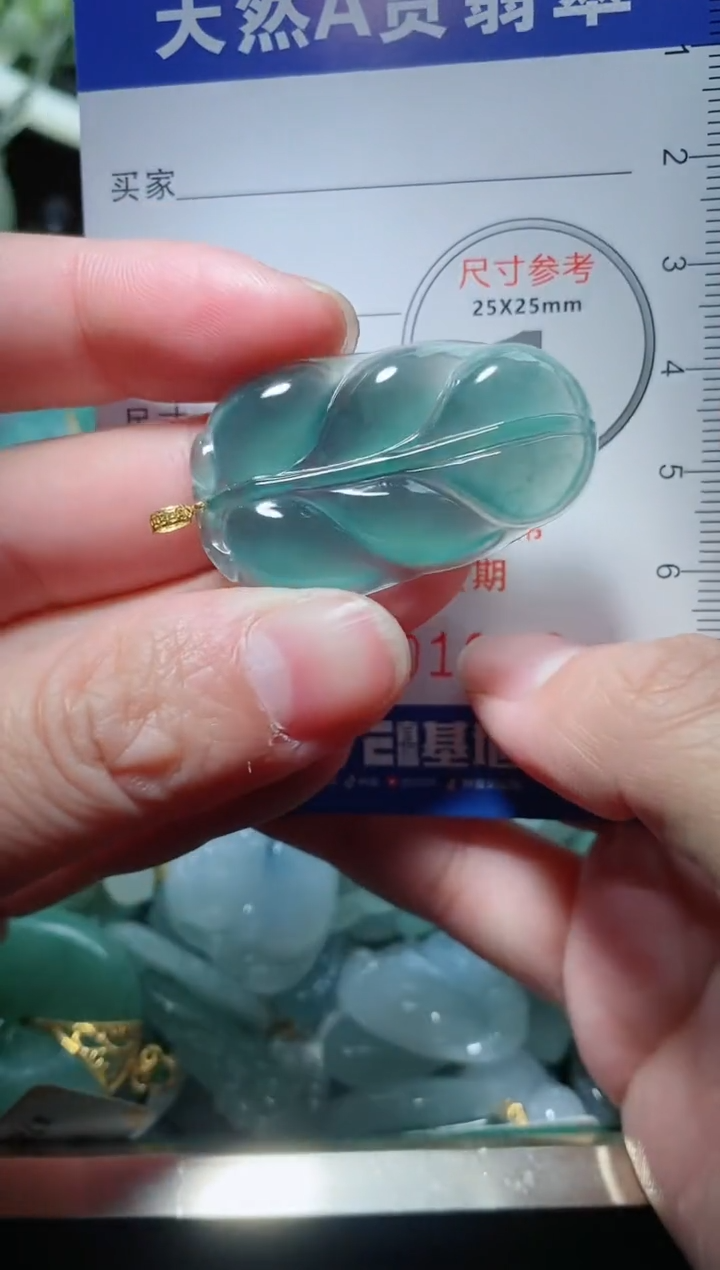 【闪购商品】翡翠颈饰18K金镶嵌天然A货翡翠多样性发货发其一