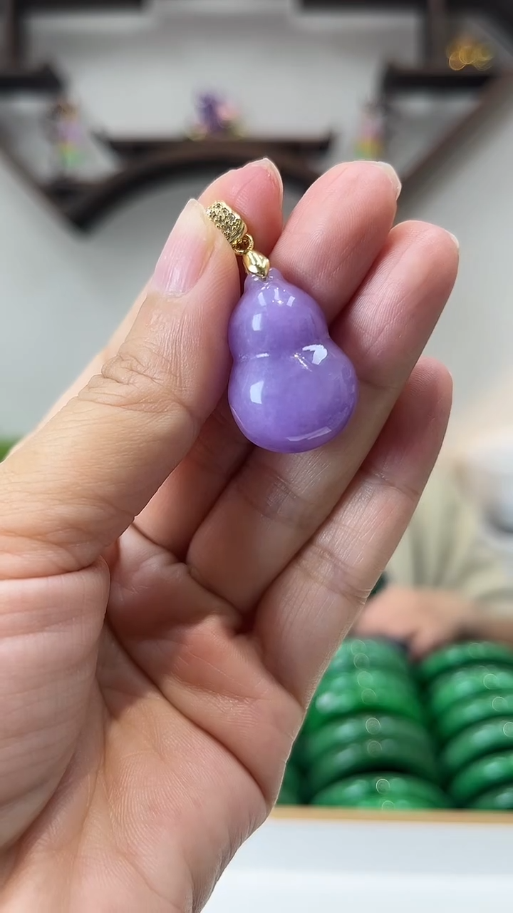 【闪购商品】翡翠颈饰未镶嵌闪12 手工雕刻吊坠