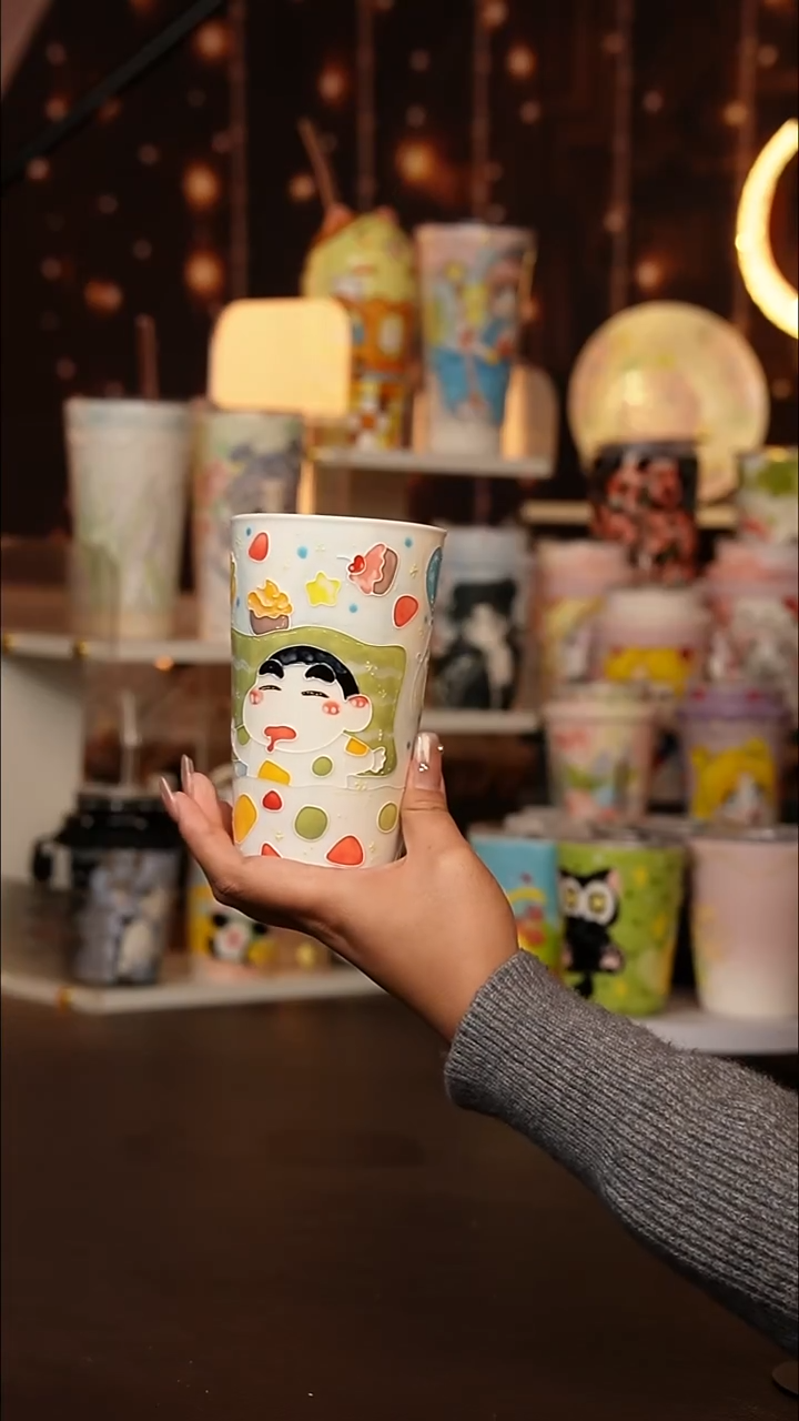 (玉泥）景德镇手工手绘文创陶瓷杯