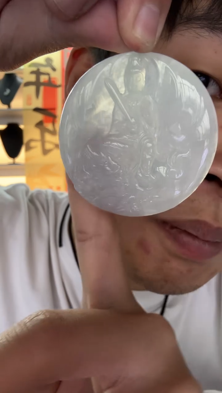 【闪购商品】翡翠颈饰未镶嵌天然翡翠A货孤品一件