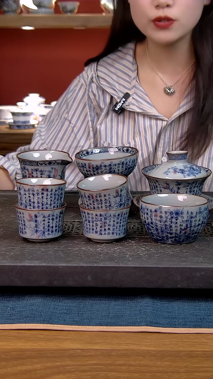 简装家用款8件套 老陶泥开片纹陶瓷茶具